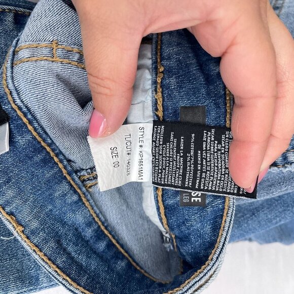 Kut From The Kloth Reese High-Rise Ankle Straight Leg Tie Belt Jeans Women Sz.00 - Picture 9 of 14